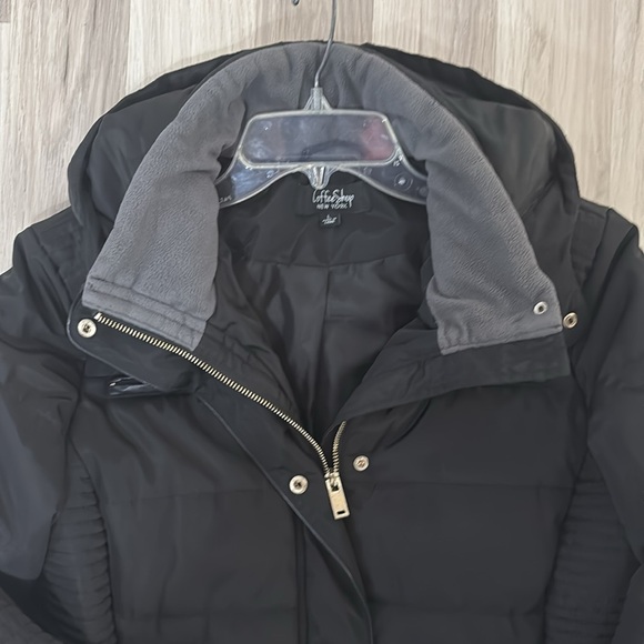 Coffee Shop New York Puffer Hooded ‎ Women's Coat Size Large - Picture 6 of 12